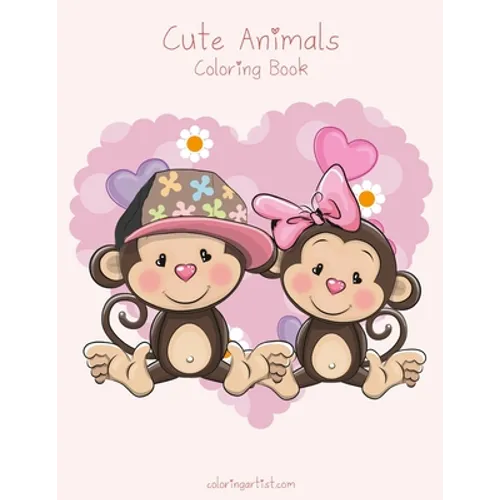 Cute Animals Coloring Book 1 - Paperback