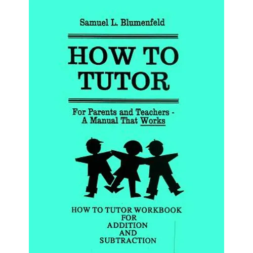 How To Tutor Workbook for Addition and Subtraction - Paperback
