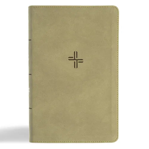 CSB Single-Column Personal Size Bible, Digital Study Edition, Sage Suedesoft Leathertouch - Imitation Leather