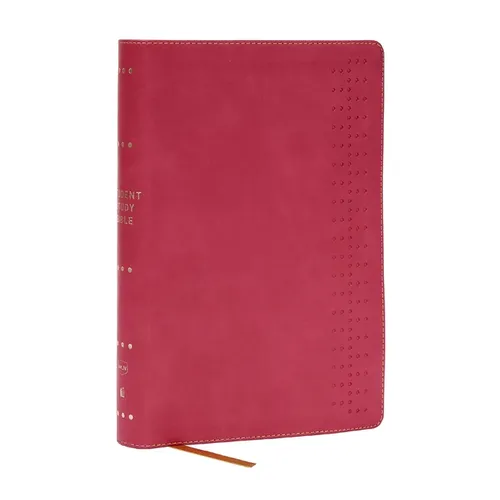 Student Study Bible: A Guide to Knowing and Living God's Word (Nkjv, Pink Leathersoft, Red Letter, Comfort Print)