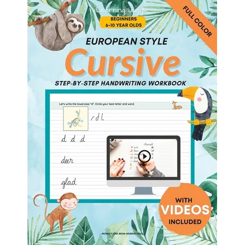 Cursive Handwriting for Beginners: Cursive Handwriting for Kids European Style - Paperback