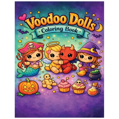 Voodoo Dolls Coloring Book - Paperback