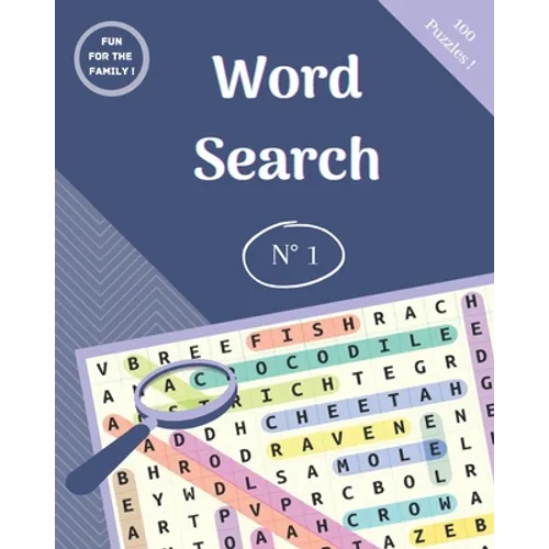 Word Search: 100 Page, 8×10 - Paperback