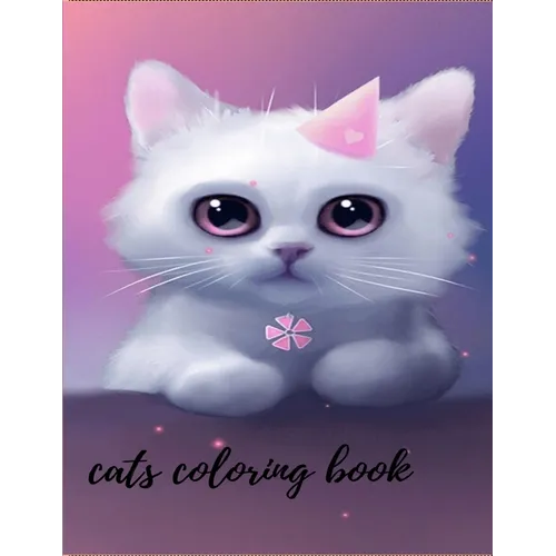 cat coloring book: with suitable dimensions(8.5