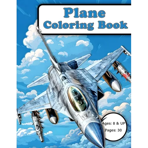 Plane Coloring Book - Paperback
