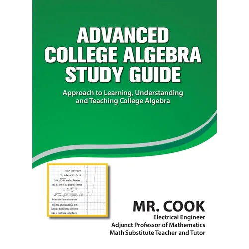 Advanced College Algebra Study Guide - Hardcover