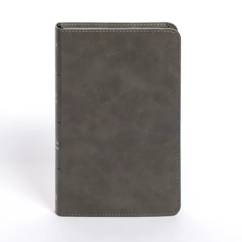 NASB Personal Size Bible, Charcoal Leathertouch - Imitation Leather
