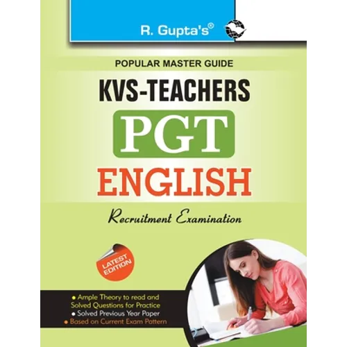 Kvs: English (PGT) Teachers Recruitment Exam Guide - Paperback