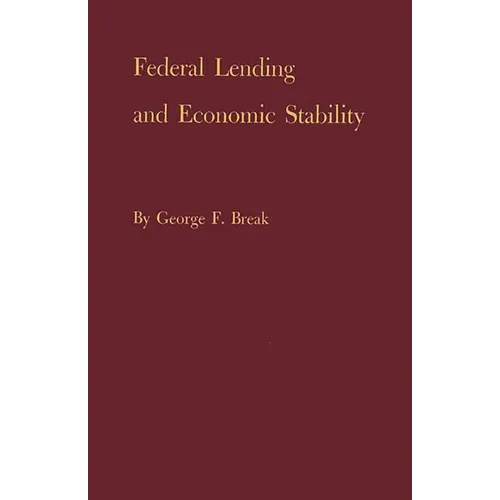 Federal Lending and Economic Stability - Hardcover