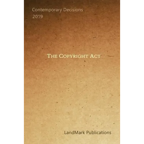 The Copyright Act - Paperback