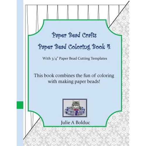Paper Bead Crafts Paper Bead Coloring Book 4: With 3/4