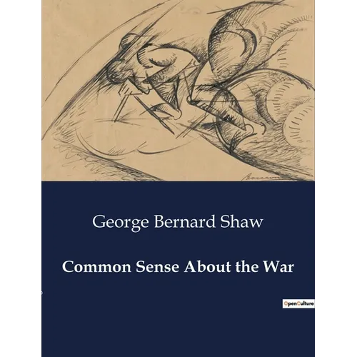 Common Sense About the War - Paperback