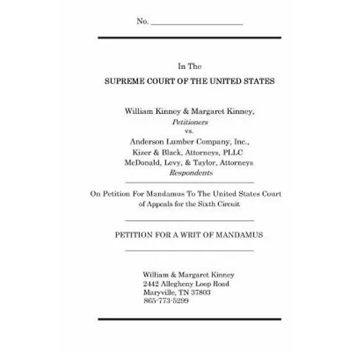 Petition for a Writ of Mandamus - Paperback