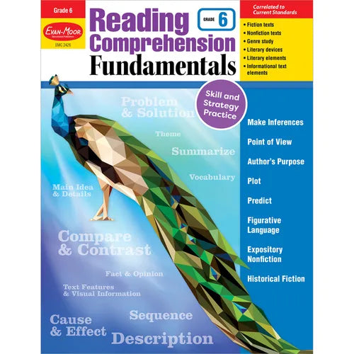 Reading Comprehension Fundamentals, Grade 6 - Paperback