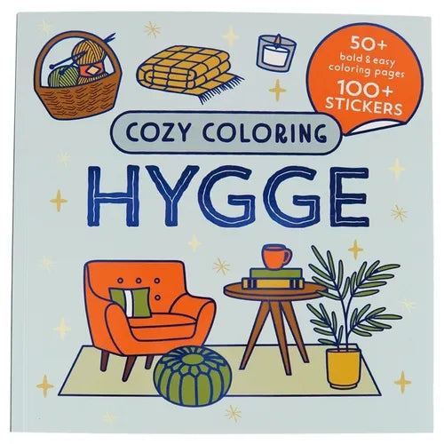 Cozy Coloring Hygge: With Stickers - Paperback