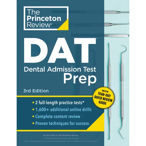 Princeton Review DAT Prep, 3rd Edition - Paperback