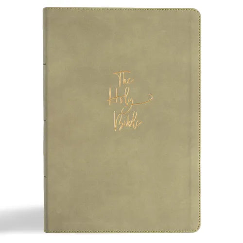 KJV Super Giant Print Reference Bible, Sage Suedesoft Leathertouch, Indexed - Imitation Leather