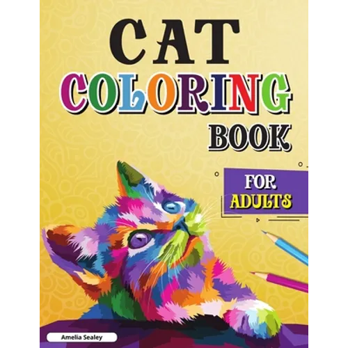 Cats with Mandalas - Adult Coloring Book: Stress relief & Relaxing Cats Coloring Book for Adults - Paperback