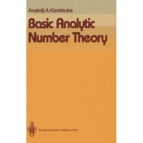 Basic Analytic Number Theory - Hardcover