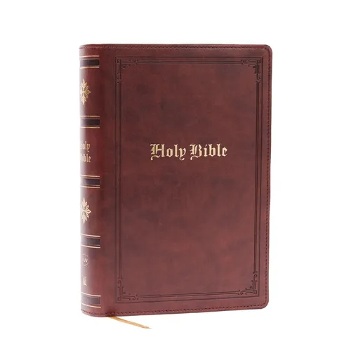 KJV Holy Bible: Personal Size Giant Print, Brown Leathersoft, Red Letter, Comfort Print: King James Version - Imitation Leather