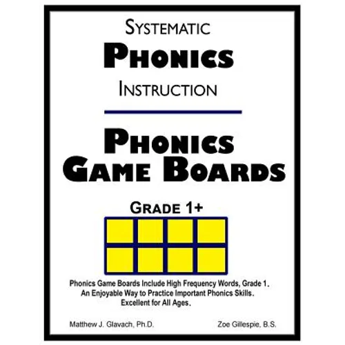 Systematic Phonics Instruction Phonics Game Boards, Grade 1+ - Paperback