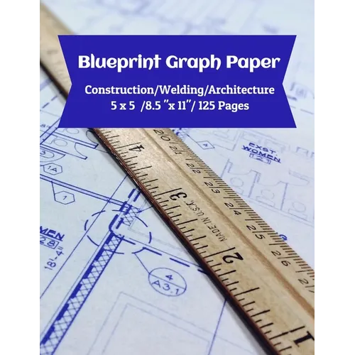 Blueprint Graph Paper: Construction/Welding/Architecture/5x5/8.5