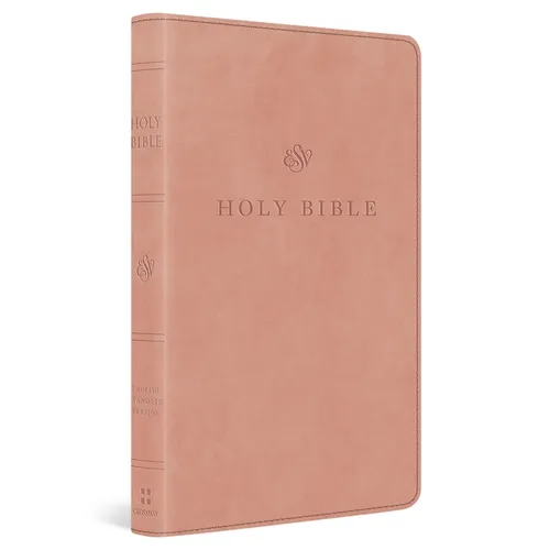 ESV Premium Church Bible, Large Print, Red Letter (Trutone, Blush Rose) - Imitation Leather