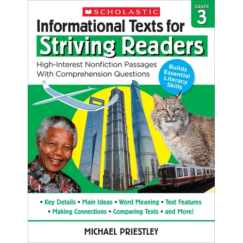 Informational Texts for Striving Readers: Grade 3: High-Interest Nonfiction Passages with Comprehension Questions - Paperback