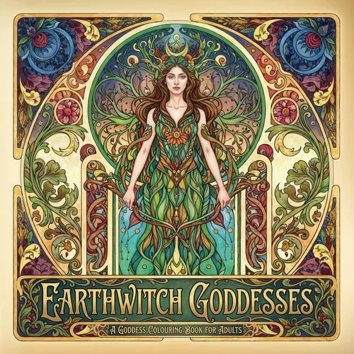Earthwitch Goddesses: A Goddess Colouring Book for Adults - Paperback