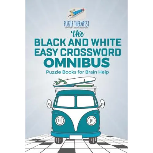 The Black and White Easy Crossword Omnibus Puzzle Books for Brain Help - Paperback