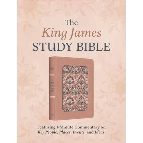 The King James Study Bible: Featuring 1-Minute Commentary on Key People, Places, Events, and Ideas [Women's Cover] - Imitation Leather