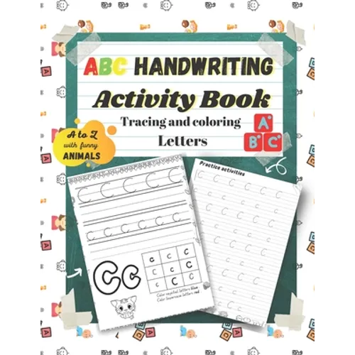 Abc Handwriting Activity Book: Tracing and coloring Letters - Paperback