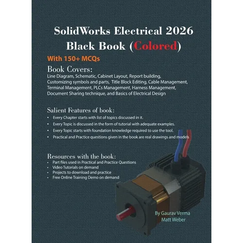 SolidWorks Electrical 2026 Black Book: (Colored) - Hardcover