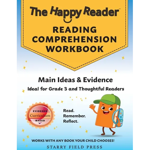 Reading Comprehension Workbook, Grade 3: Main Ideas & Evidence - Paperback