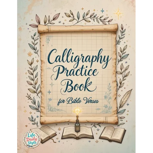 Calligraphy Practice Book: For Bible Verses - A Christian Calligraphy Workbook with Hand Lettering & Tracing Sheets Easter & Religious Gifts for Adult