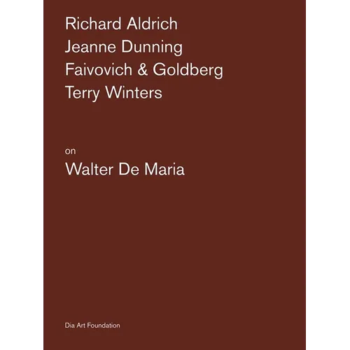 Artists on Walter de Maria - Paperback