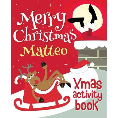 Merry Christmas Matteo - Xmas Activity Book: (Personalized Children's Activity Book) - Paperback