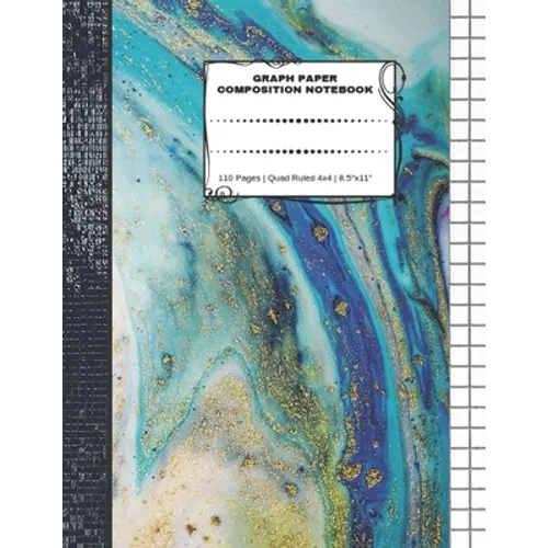 Graph Paper Composition Notebook: 110 Pages - Quad Ruled 4x4 - 8.5