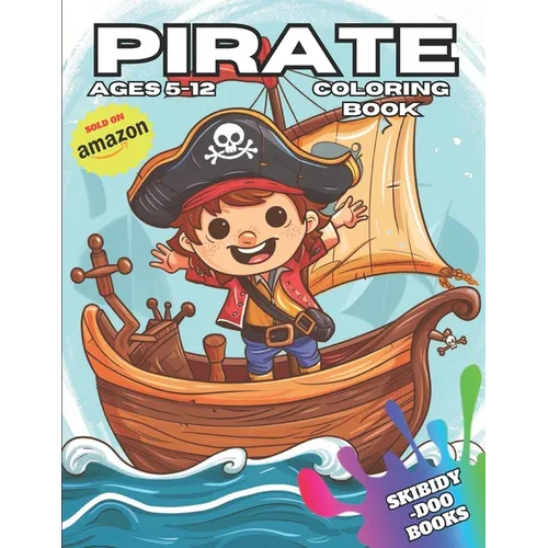 Pirate coloring book - Paperback
