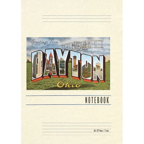 Vintage Lined Notebook Greetings from Dayton