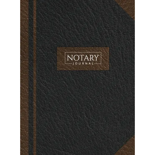 Notary Journal: Hardbound Record Book Logbook for Notarial Acts, 390 Entries, 8.5