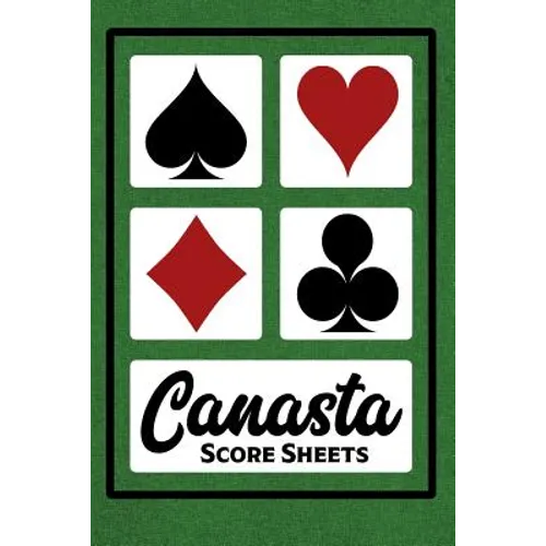 Canasta Score Sheets: 100 Sheets - 6