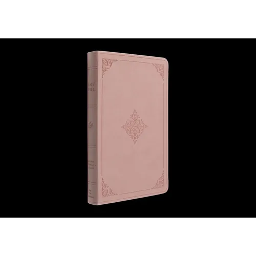 ESV Large Print Value Thinline Bible (Trutone, Blush Rose, Fleur-De-Lis Design) - Imitation Leather