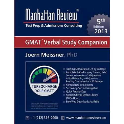 Manhattan Review GMAT Verbal Study Companion [5th Edition]