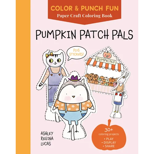 Pumpkin Patch Pals: Paper Craft Coloring Book - Paperback