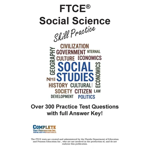 FTCE Social Science Skill Practice: Practice Test Questions for FTCE Social Science Test - Paperback