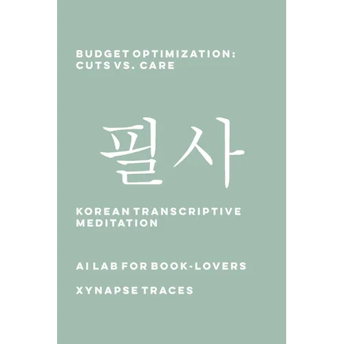 Budget Optimization: Cuts vs. Care - Paperback