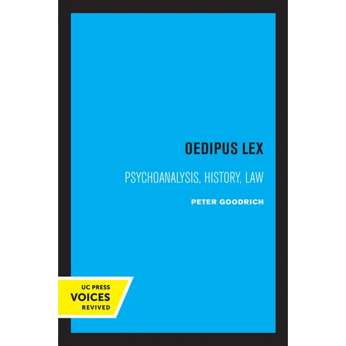 Oedipus Lex: Psychoanalysis, History, Law Volume 3 - Paperback