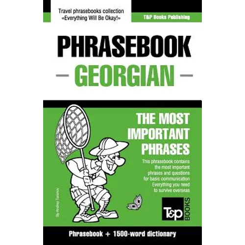 English-Georgian phrasebook and 1500-word dictionary - Paperback