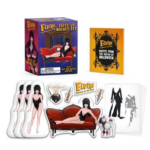 Elvira Dress-Up Magnet Set: With Mix-And-Match Outfits! - Paperback
